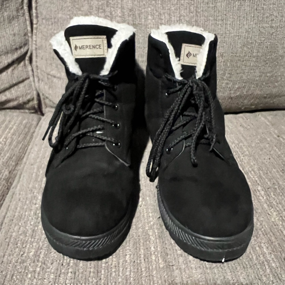 Black Snow Boots